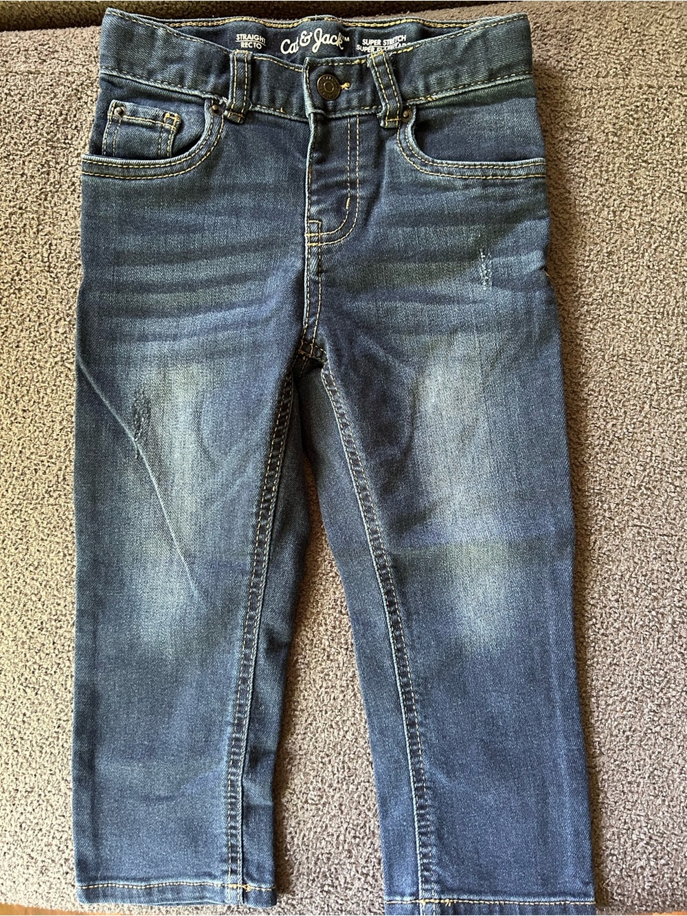 Cat & Jack Dark Blue Slim Straight Jeans